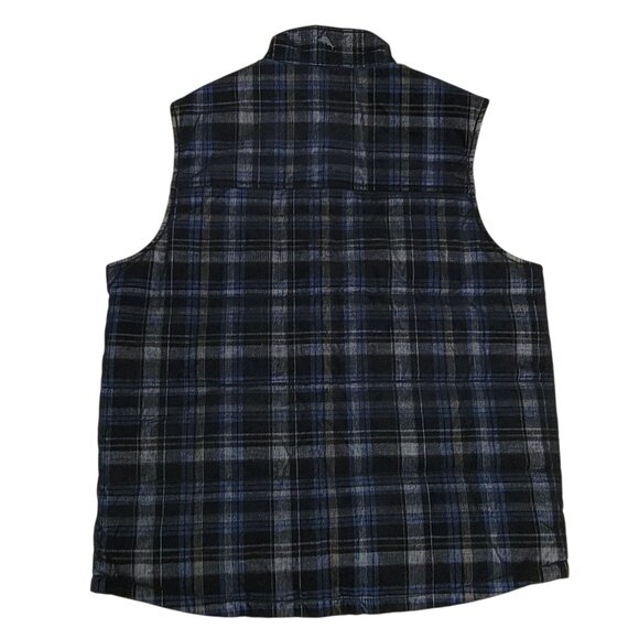 Tommy Bahama Corduroy Vest Mens Medium Puffer Jacket Reversible Full Zip Rare - Picture 7 of 15